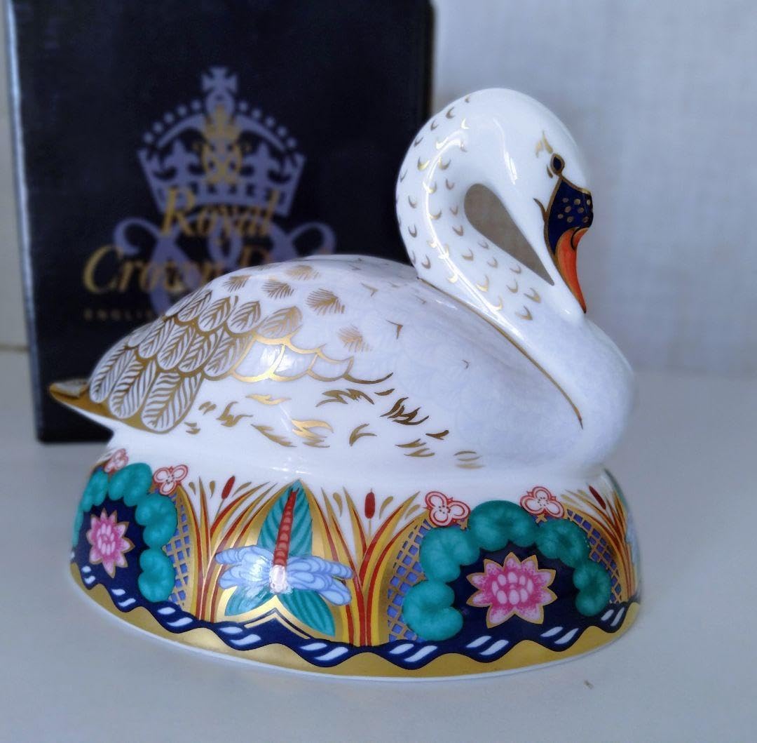  Crown Derby ペーパーウエイト/スワン Royal Crown Derby ペーパーウエイト/スワン J ロイヤルクラウン